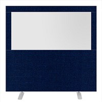 Impulse Plus Clear Half Vision Floor Screen, 1600x1500mm, Royal Blue