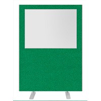 Impulse Plus Clear Half Vision Floor Screen, 1200x1500mm, Palm Green