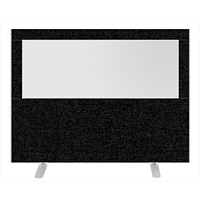 Impulse Plus Clear Half Vision Floor Screen, 1600x1200mm, Black