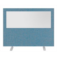 Impulse Plus Clear Half Vision Floor Screen, 1600x1200mm, Sky Blue