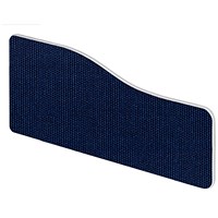 Impulse Plus Wave Desk Screen, 600x400mm, Royal Blue