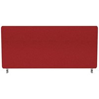 Impulse Plus Desk Screen, 800x400mm, Burgundy