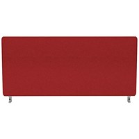 Impulse Plus Desk Screen, 800x400mm, Burgundy