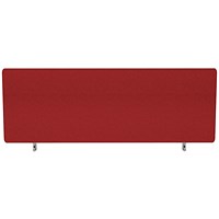 Impulse Plus Desk Screen, 1000x400mm, Burgundy Impulse Plus Desk Screen, 1000x400mm, Burgundy