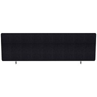 Impulse Plus Desk Screen, 1200x400mm, Black