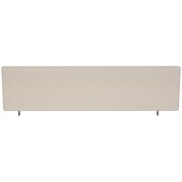 Impulse Plus Desk Screen, 1400x400mm, Light Grey