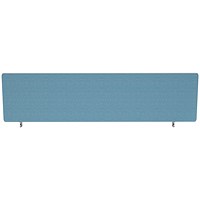 Impulse Plus Desk Screen, 1400x400mm, Sky Blue