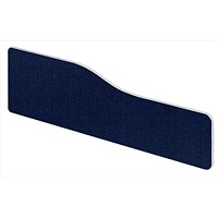 Impulse Plus Wave Desk Screen, 1500x400mm, Royal Blue