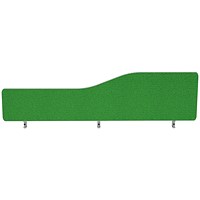 Impulse Plus Wave Desk Screen, 1600x400mm, Palm Green