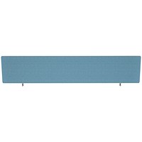 Impulse Plus Desk Screen, 1800x400mm, Sky Blue