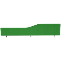 Impulse Plus Wave Desk Screen, 1800x400mm, Palm Green