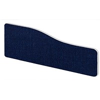 Impulse Plus Wave Desk Screen, 600x300mm, Royal Blue