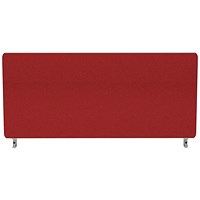 Impulse Plus Desk Screen, 800x300mm, Burgundy