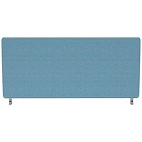 Impulse Plus Desk Screen, 800x300mm, Sky Blue Impulse Plus Desk Screen, 800x300mm, Sky Blue