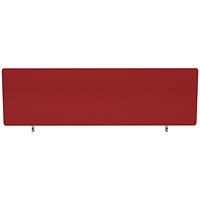 Impulse Plus Desk Screen, 1200x300mm, Burgundy Impulse Plus Desk Screen, 1200x300mm, Burgundy