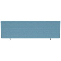 Impulse Plus Desk Screen, 1200x300mm, Sky Blue