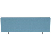 Impulse Plus Desk Screen, 1200x300mm, Sky Blue