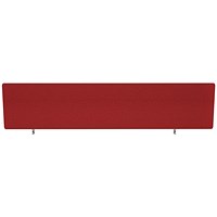 Impulse Plus Desk Screen, 1600x300mm, Burgundy