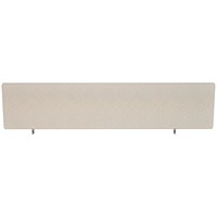 Impulse Plus Desk Screen, 1600x300mm, Light Grey