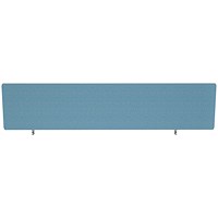 Impulse Plus Desk Screen, 1600x300mm, Sky Blue Impulse Plus Desk Screen, 1600x300mm, Sky Blue