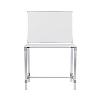 Bi-Office Biofusion Workstation Desk With Magnetic Whiteboard, 1110x470mm Desk, 900x900mm Whiteboard
