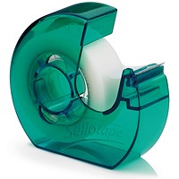 Sellotape Clever Tape Dispenser + Roll, 18mmx25m, Pack of 6