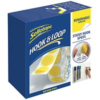 Sellotape Removable Hook Spots - Pack of 125
