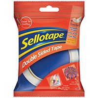 Sellotape Double-Sided Tape, 25mm x 33m, Pack of 6