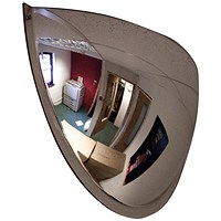 Securikey Convex Half Face Dome Mirror - 600 x 300mm