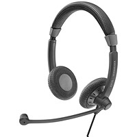 EPOS SC 75 USB MS Wired Binaural Headband Headset Black 1000635