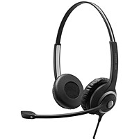 EPOS Impact SC 260 USB MS LI Wired Binaural Headband Headset Black 1000579