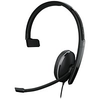 Sennheiser Epos Adapt 135 T Monaural USB Headset with 3.5mm Jack Black 1000900