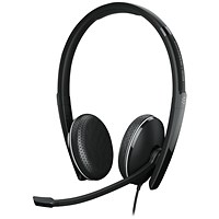 Epos Adapt 165 T Stereo USB Headset with 3.5mm Jack Black 1000902