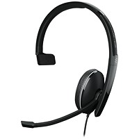 Sennheiser Epos Adapt 135 UC Monaural USB Headset with 3.5mm Jack Black 1000914