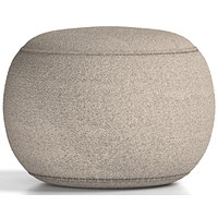 Phoebe Footstool, Cream Boucle