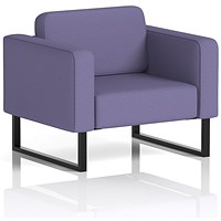 Brixworth Armchair, With Black Legs, In Synergy Fabric, Order