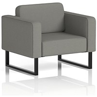 Brixworth Armchair, With Black Legs, In Yoredale Fabric, Hardraw Brixworth Armchair, With Black Legs, In Yoredale Fabric, Hardraw