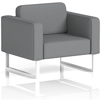 Brixworth Armchair, With White Legs, In Synergy Fabric, Partner Brixworth Armchair, With White Legs, In Synergy Fabric, Partner