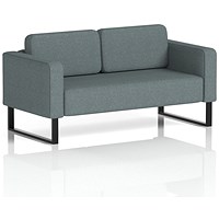 Brixworth 2 Seater Sofa, With Black Legs, In Main Line Flax Fabric, Westminster