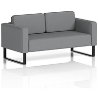 Brixworth 2 Seater Sofa, With Black Legs, In Synergy Fabric, Partner Brixworth 2 Seater Sofa, With Black Legs, In Synergy Fabric, Partner