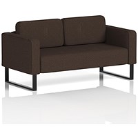 Brixworth 2 Seater Sofa, With Black Legs, In Synergy Fabric, Wed