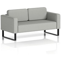 Brixworth 2 Seater Sofa, With Black Legs, In Sumi Fabric, Tokyo