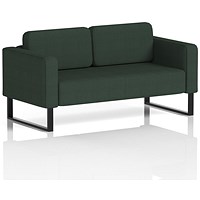 Brixworth 2 Seater Sofa, With Black Legs, In Yoredale Fabric, Ingleton