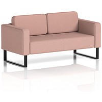 Brixworth 2 Seater Sofa, With Black Legs, In Yoredale Fabric, Kidstone