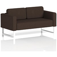 Brixworth 2 Seater Sofa, With White Legs, In Synergy Fabric, Wed