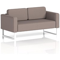 Brixworth 2 Seater Sofa, With White Legs, In Yoredale Fabric, Settle