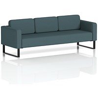 Brixworth 3 Seater Sofa, With Black Legs, In X2 Fabric, Polygon