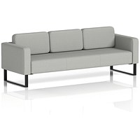 Brixworth 3 Seater Sofa, With Black Legs, In Sumi Fabric, Tokyo