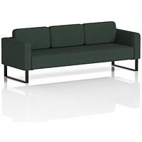Brixworth 3 Seater Sofa, With Black Legs, In Yoredale Fabric, Ingleton