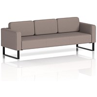 Brixworth 3 Seater Sofa, With Black Legs, In Yoredale Fabric, Settle